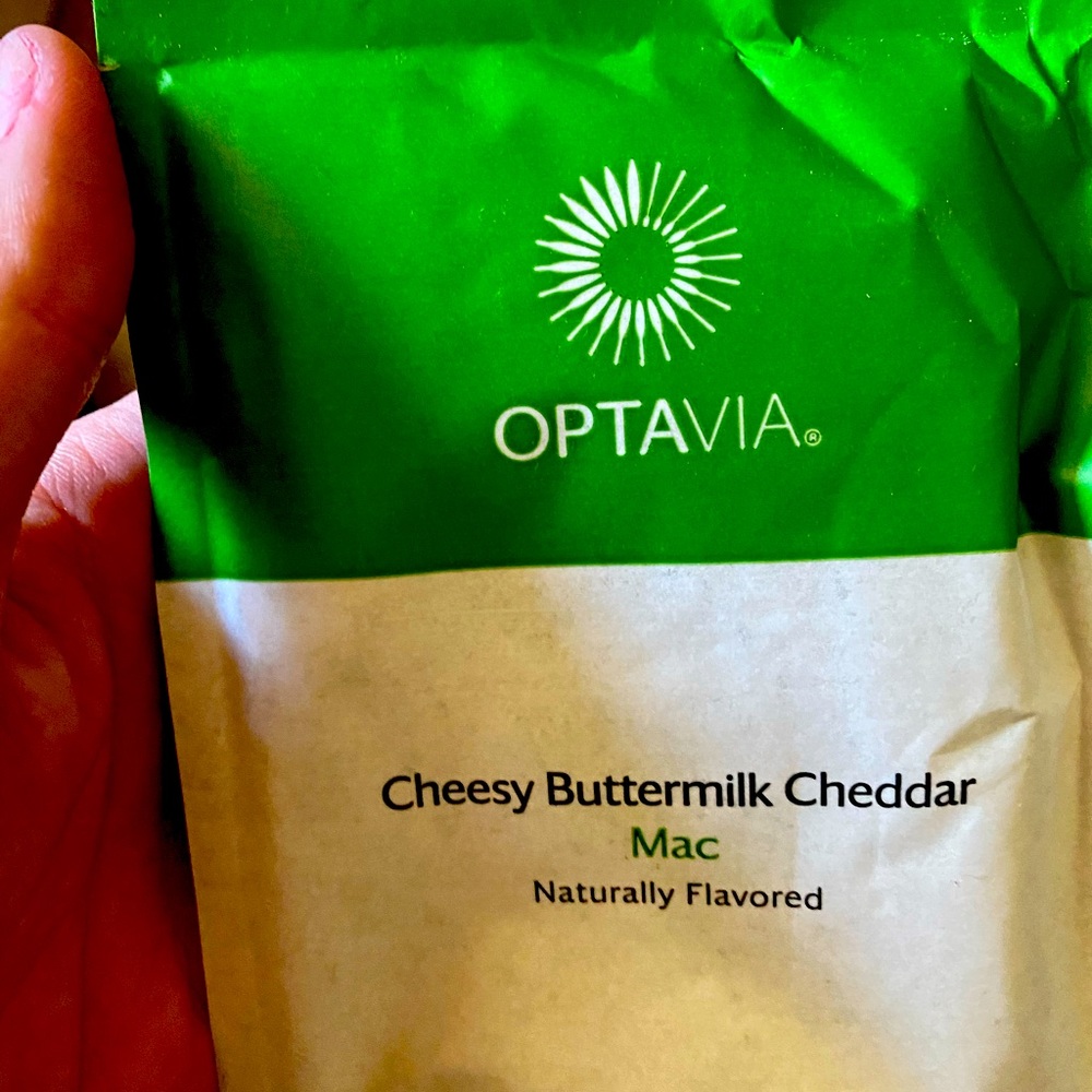 Optavia cheesy buttermilk cheddar Mac n cheese